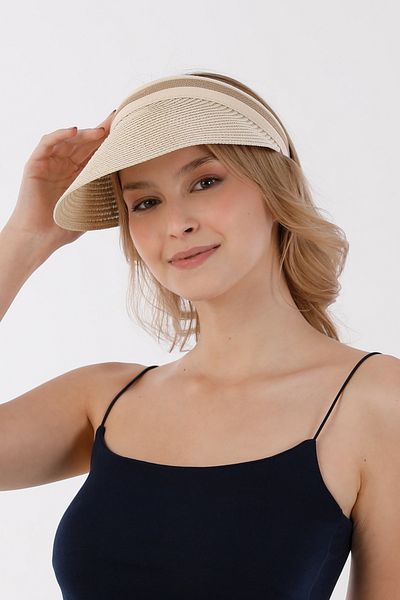 Fulla Moda Visor Straw Hat