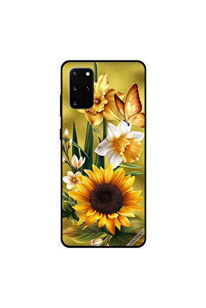 Covernex غطاء حماية لهاتف سامسونج جالاكسي S20 بلس بتصميم فراشة ذهبية على زهرة...