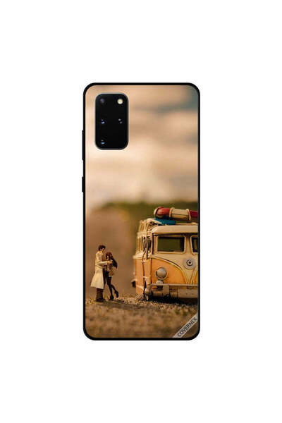 Covernex غطاء حماية لهاتف سامسونج جالكسي S20 بلس بتصميم حافلة عتيقة وزوجين