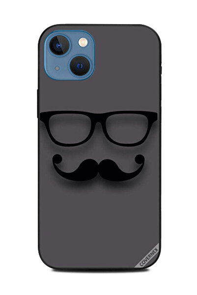 Covernex غطاء حماية لهاتف أبل آيفون 13 - أسود زجاجي وشارب