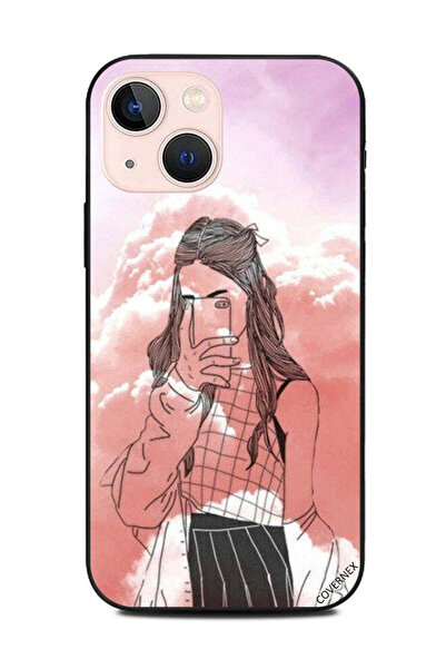 Covernex غطاء حماية لهاتف Apple iPhone 13 Mini Girl يلتقط صورة
