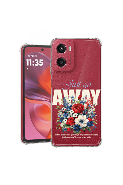 bestcase ® Husă antișoc pentru Motorola Moto E15, Just Go Away, 1988242 AS 1864