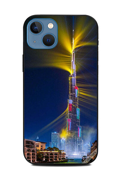 Covernex غطاء حماية لهاتف آيفون 13 من آبل، أعلام الدول الخليجية على برج خليفة