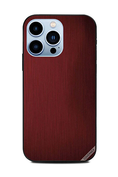 Covernex غطاء حماية لهاتف Apple iPhone 13 Pro بنمط ظلال خطوط حمراء داكنة