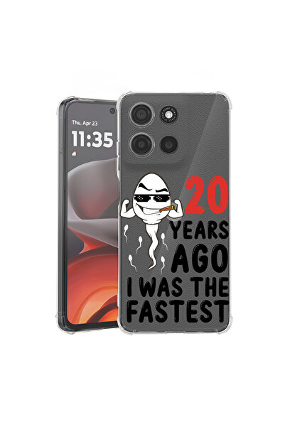 bestcase Carcasă antișoc pentru Motorola Edge 60 Pro cu design de acum 20 de ...