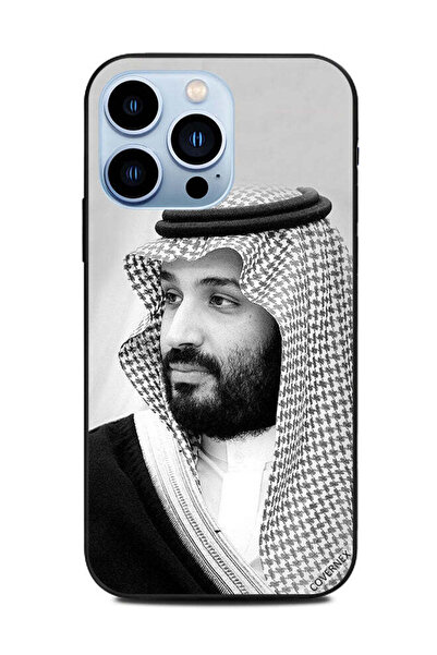 Covernex غطاء حماية لجهاز آبل آيفون 13 برو صورة محمد بن سلمان بالأبيض والأسود