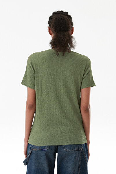 Fulla Moda Μπλουζάκι μεγάλου μεγέθους από ύφασμα με κέντημα αρκουδάκι