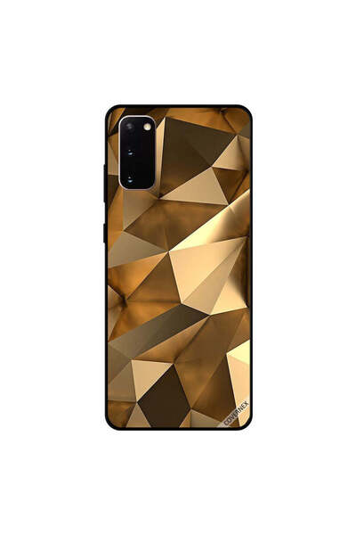 Covernex غطاء حماية لهاتف سامسونج جالكسي S20 بتصميم مثلث ذهبي