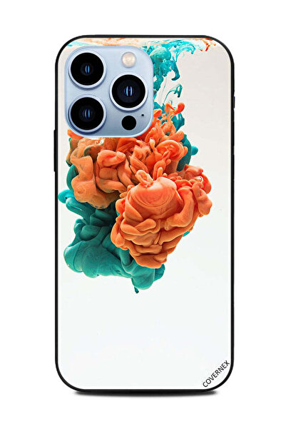 Covernex غطاء حماية لهاتف Apple iPhone 13 Pro - ألوان سائلة خضراء وبرتقالية