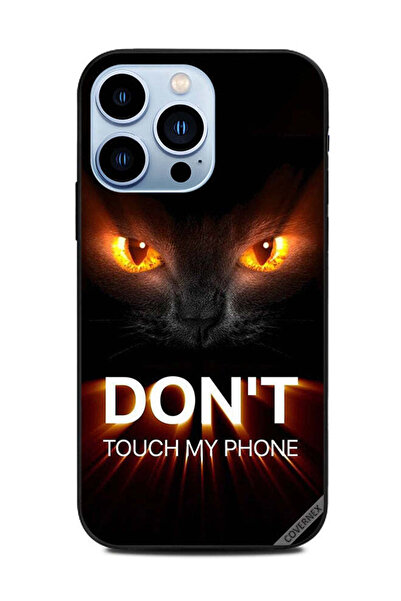 Covernex غطاء حماية لهاتف Apple iPhone 13 Pro - لا تلمس هاتفي - قطة غاضبة
