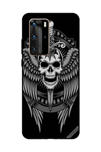 Covernex غطاء حماية لهاتف هواوي بي 40 برو - جمجمة وأجنحة نسر