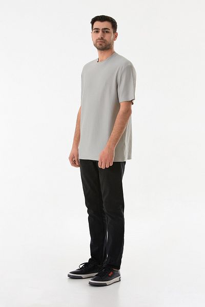 Fulla Moda Μπλουζάκι με ζακάρ και μπούστο τύπου crew neck