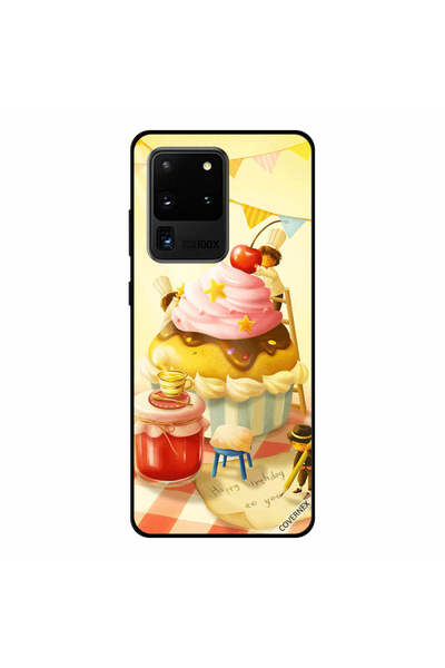 Covernex Samsung Galaxy S20 Ultra Case Cover Birthday Cup Cake Art