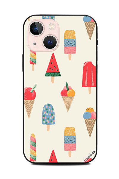 Covernex غطاء حماية لهاتف Apple iPhone 13 Mini بنمط علامات الآيس كريم