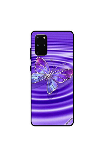 Covernex غطاء حماية سامسونج جالكسي S20 بلس بتصميم فراشة أزرق بنفسجي