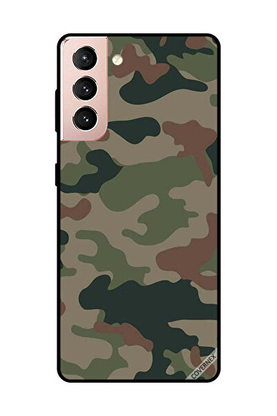 Covernex غطاء حماية لهاتف سامسونج جالاكسي S21 بلس بنمط مموه باللونين الأخضر و...