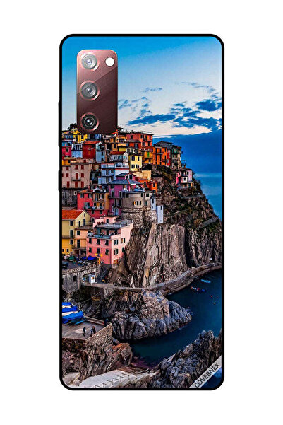 Covernex غطاء حماية لهاتف سامسونج جالكسي S20 FE - منازل ملونة على البحر