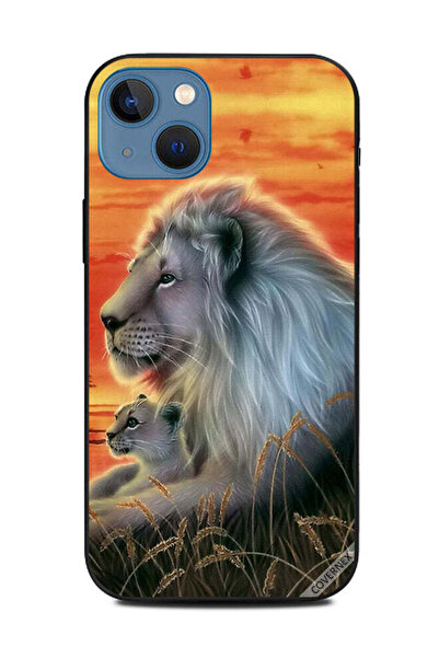 Covernex غطاء حماية لهاتف أبل آيفون 13 الأسد وابنه