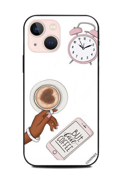 Covernex غطاء حماية لهاتف Apple iPhone 13 Mini But First Coffee