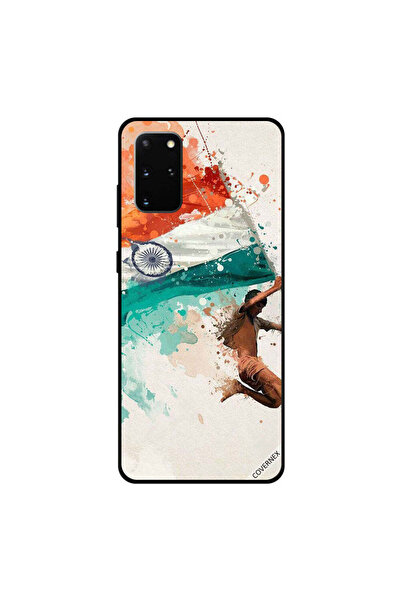 Covernex غطاء حماية لهاتف سامسونج جالاكسي S20 بلس يحمل علم الهند أثناء الطيران
