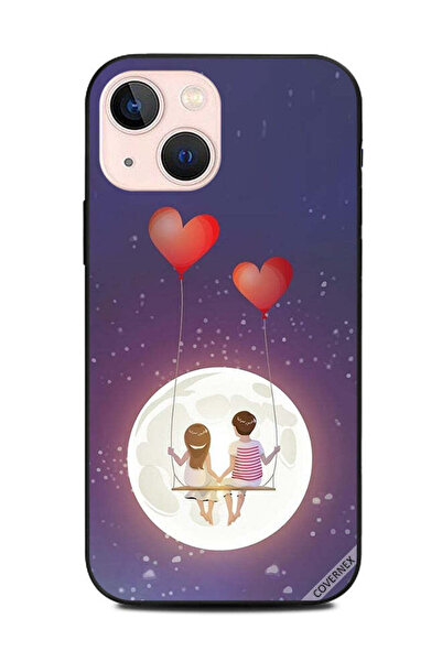 Covernex غطاء حماية لهاتف Apple iPhone 13 Mini يحمل بالونات على شكل قلب