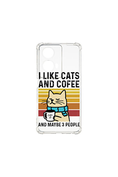 bestcase ® Carcasă antișoc pentru Motorola Edge 50 Fusion, Pisici și cafea, 1...