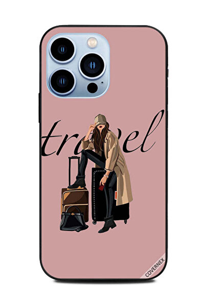 Covernex غطاء حماية لهاتف Apple iPhone 13 Pro - فتاة محبة للسفر