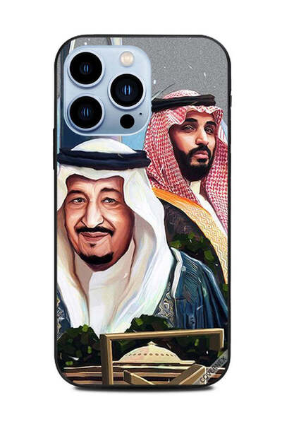 Covernex غطاء حماية لهاتف أبل آيفون 13 برو - صورة الملك سلمان وولي العهد