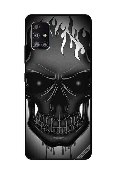 Covernex غطاء حماية لهاتف سامسونج جالاكسي A51 برسومات جمجمة