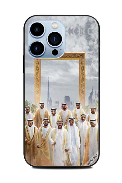 Covernex غطاء حماية لهاتف أبل آيفون 13 برو، إطار حكام الإمارات أمام دبي