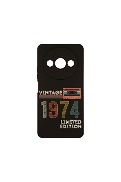 bestcase ® Husa Slim Silicon pentru Xiaomi Redmi A3, 1974 - Vintage Tape, 178...