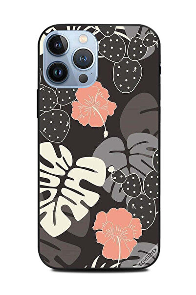 Covernex غطاء حماية لهاتف Apple iPhone 13 Pro Max بنمط زهور وريش أبيض