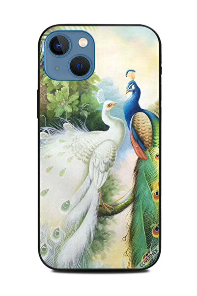 Covernex غطاء حماية لهاتف Apple iPhone 13 - زوجان من الطاووس