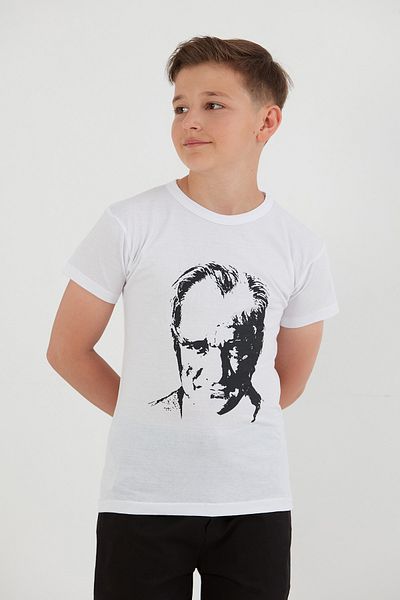 Fulla Moda Tricou unisex pentru copii cu imprimeu Ataturk