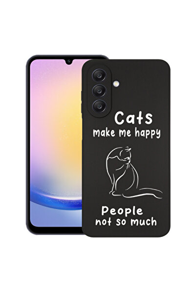 bestcase ® Carcasă subțire din silicon pentru Samsung Galaxy A25, Pisici și o...