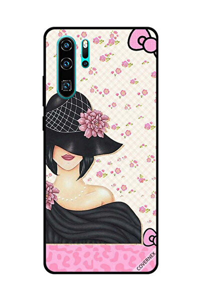 Covernex غطاء حماية لهاتف هواوي P30 Pro - فتاة ذات قبعة سوداء