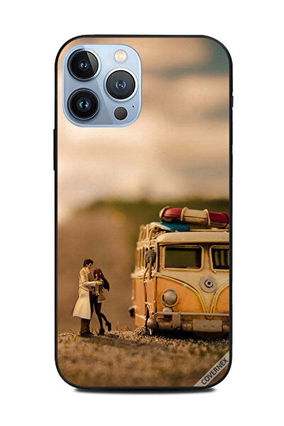 Covernex غطاء حماية لهاتف Apple iPhone 13 Pro Max - حافلة عتيقة وزوجان