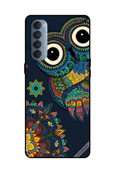 Covernex غطاء حماية لهاتف Oppo Reno 4 Pro بتصميم بومة زهرية