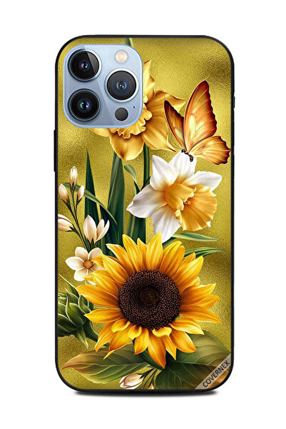 Covernex غطاء حماية لهاتف Apple iPhone 13 Pro Max بتصميم فراشة ذهبية على شكل ...