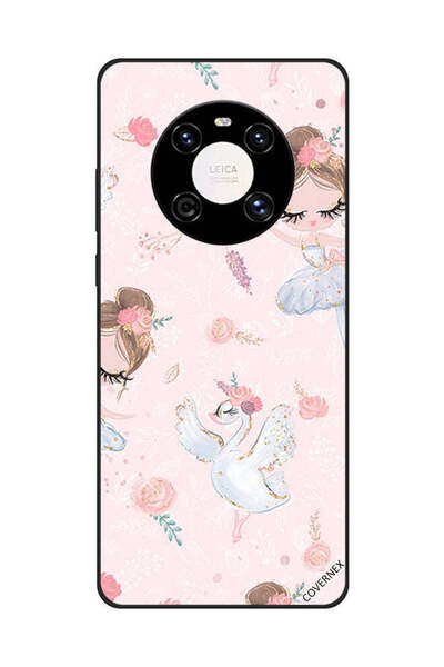 Covernex غطاء حماية لهاتف هواوي ميت 40 - فتاة وزهور