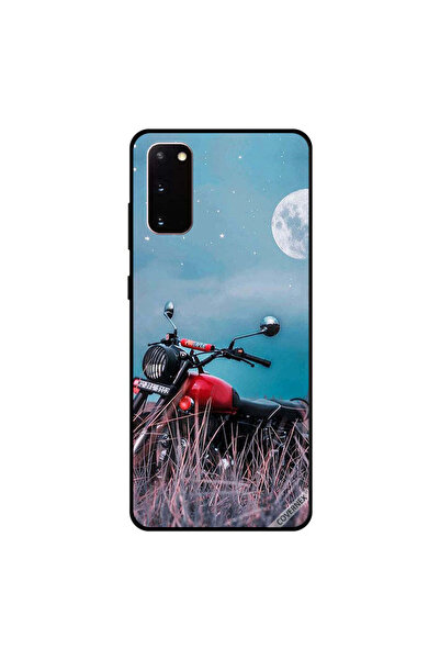 Covernex Samsung Galaxy S20 Case Cover Red Bike & Moon