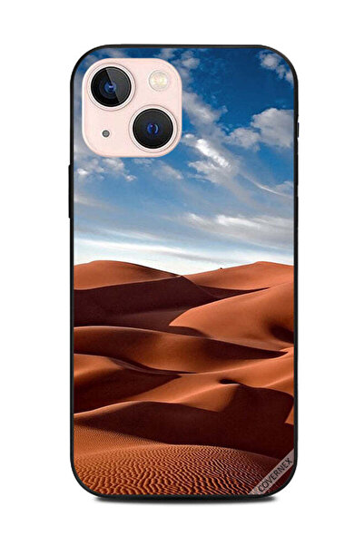 Covernex غطاء حماية لهاتف أبل آيفون 13 ميني، صحراء وغيوم في سماء زرقاء
