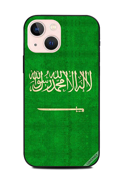 Covernex غطاء حماية لهاتف أبل آيفون 13 ميني بعلم المملكة العربية السعودية العتيق