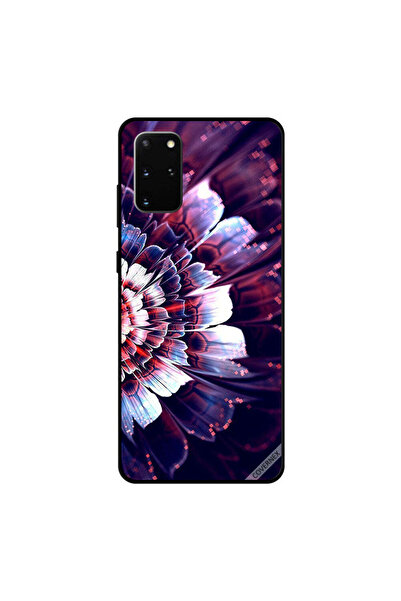 Covernex غطاء حماية لهاتف سامسونج جالكسي S20 بلس مع زهرة كبيرة منعكسة على الج...