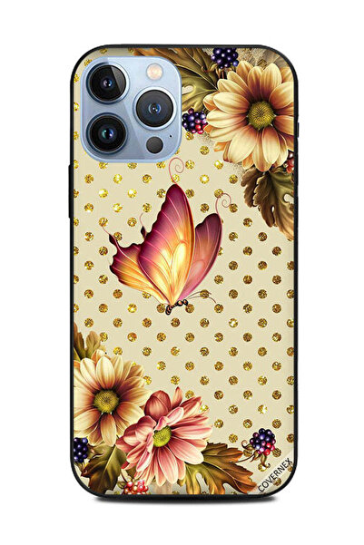 Covernex غطاء حماية لهاتف Apple iPhone 13 Pro Max بتصميم فراشة وزهرة لطيفة ون...