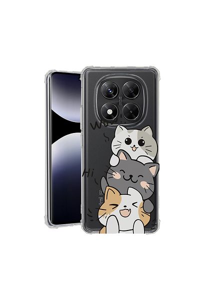 bestcase ® Anit Shock Case For Xiaomi Redmi Note 14 Pro 4G, Cat Wow, 1997764 AS 1855