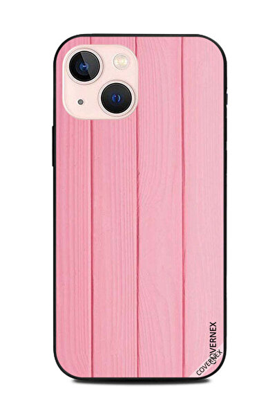 Covernex غطاء حماية لجهاز Apple iPhone 13 Mini بنمط خشبي وردي