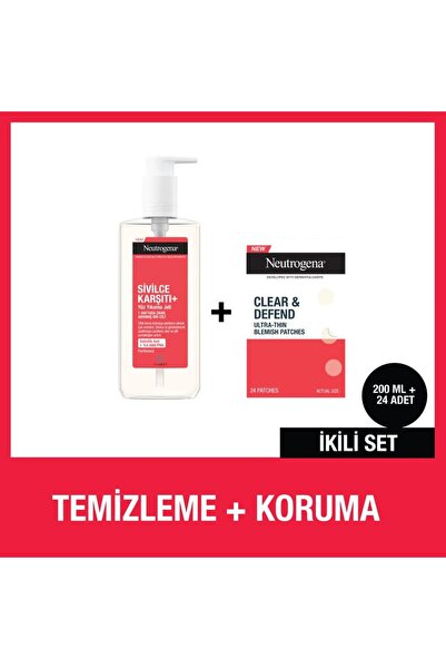 Neutrogena Karşıtı Plus Temizleme Jeli + Acne patch