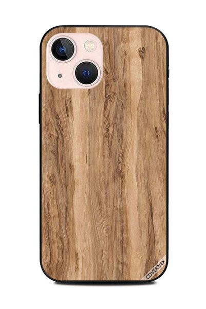 Covernex غطاء حماية لجهاز Apple iPhone 13 Mini بنمط خشبي عادي