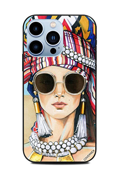 Covernex غطاء حماية لهاتف Apple iPhone 13 Pro - فتاة أنيقة لطيفة